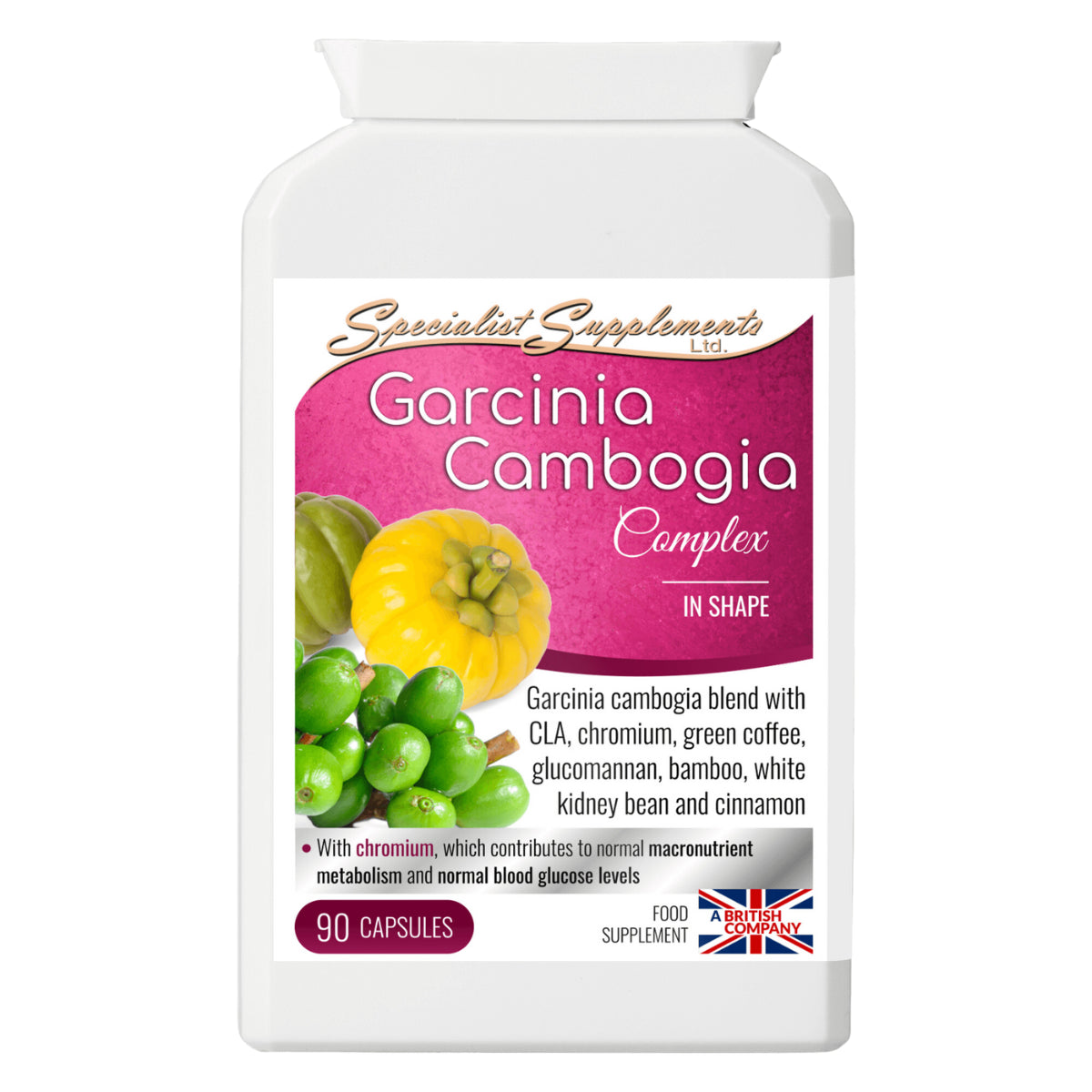 GARCINIA CAMBOGIA Slimmer’S Complex - Weight Loss & Appetite Control - 90 Caps