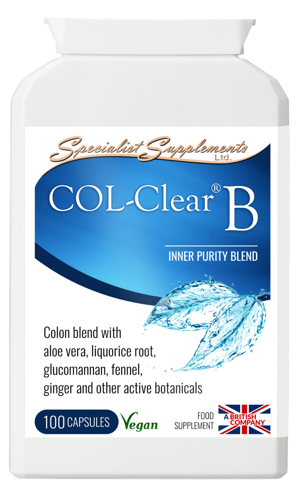 Col-Clear B X 100 Veg-Caps; Inner Purity Blend; Specialist Supplements