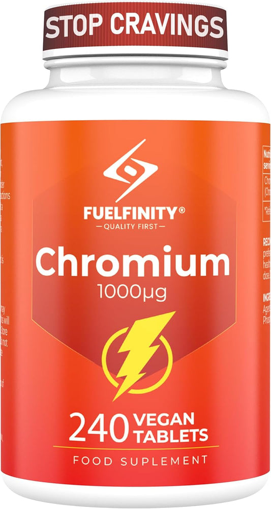 Chromium Picolinate 1000 Mcg - 240-Day Supply - Vegan Formula - Control Sugar Cravings with Premium Quality!